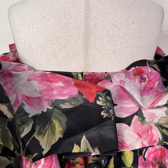 Dolce & Gabbana Runway Dark Floral Ruffle Mini Dress NWT IT 38 US 2 Romantic - Picture 10 of 16